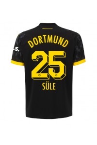 Borussia Dortmund Niklas Sule #25 Jalkapallovaatteet Vieraspaita 2023-24 Lyhythihainen
